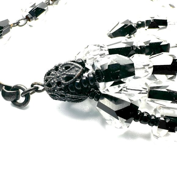 1950s Miriam Haskell Five-Strand Crystal Necklace — Signed, Museum Quality — EUC - Picture 6 of 10